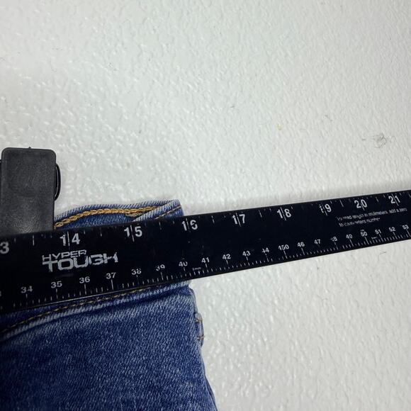 Levi's Womens Size 32 Ribcage Straight Ankle Medium Wash Denim Blue Casual - Picture 5 of 15